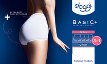 Load image into Gallery viewer, Sloggi Basic+ Maxi Brief 4 Pack - White

