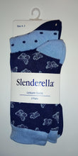 Load image into Gallery viewer, Slenderella Butterfly Leisure Sock - LS186 - 2 Pair Pack
