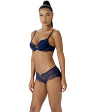 Load image into Gallery viewer, Gossard Superboost Lace Short - Midnight Blue/Gold
