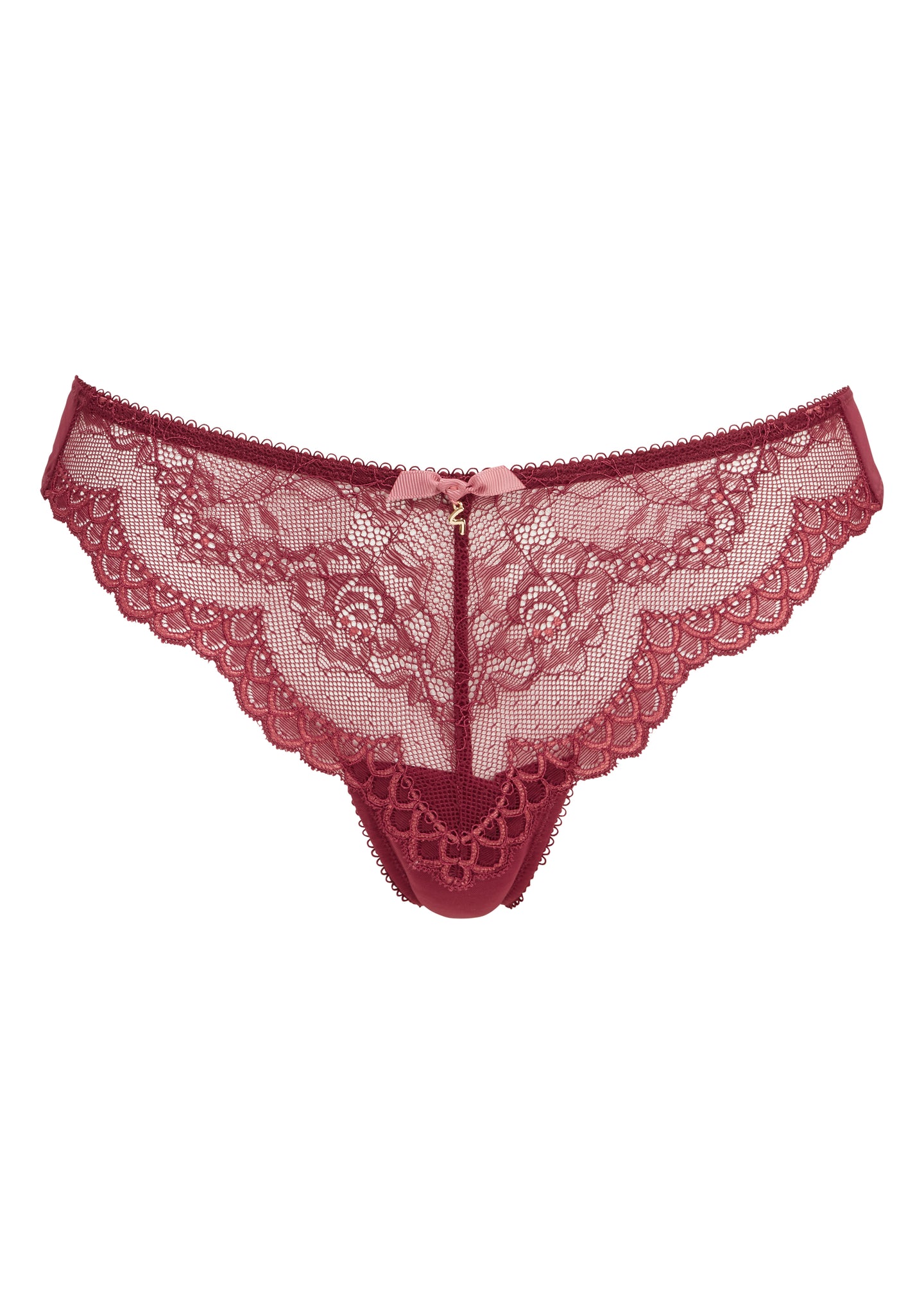 Gossard Superboost Lace Thong -  Cranberry/Raspberry Sorbet