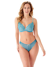Load image into Gallery viewer, Gossard Superboost Lace Non-Padded Plunge Bra - Ocean Blue
