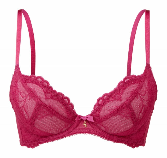 Gossard Superboost Lace Non-Padded Plunge Bra - Vivacious Pink