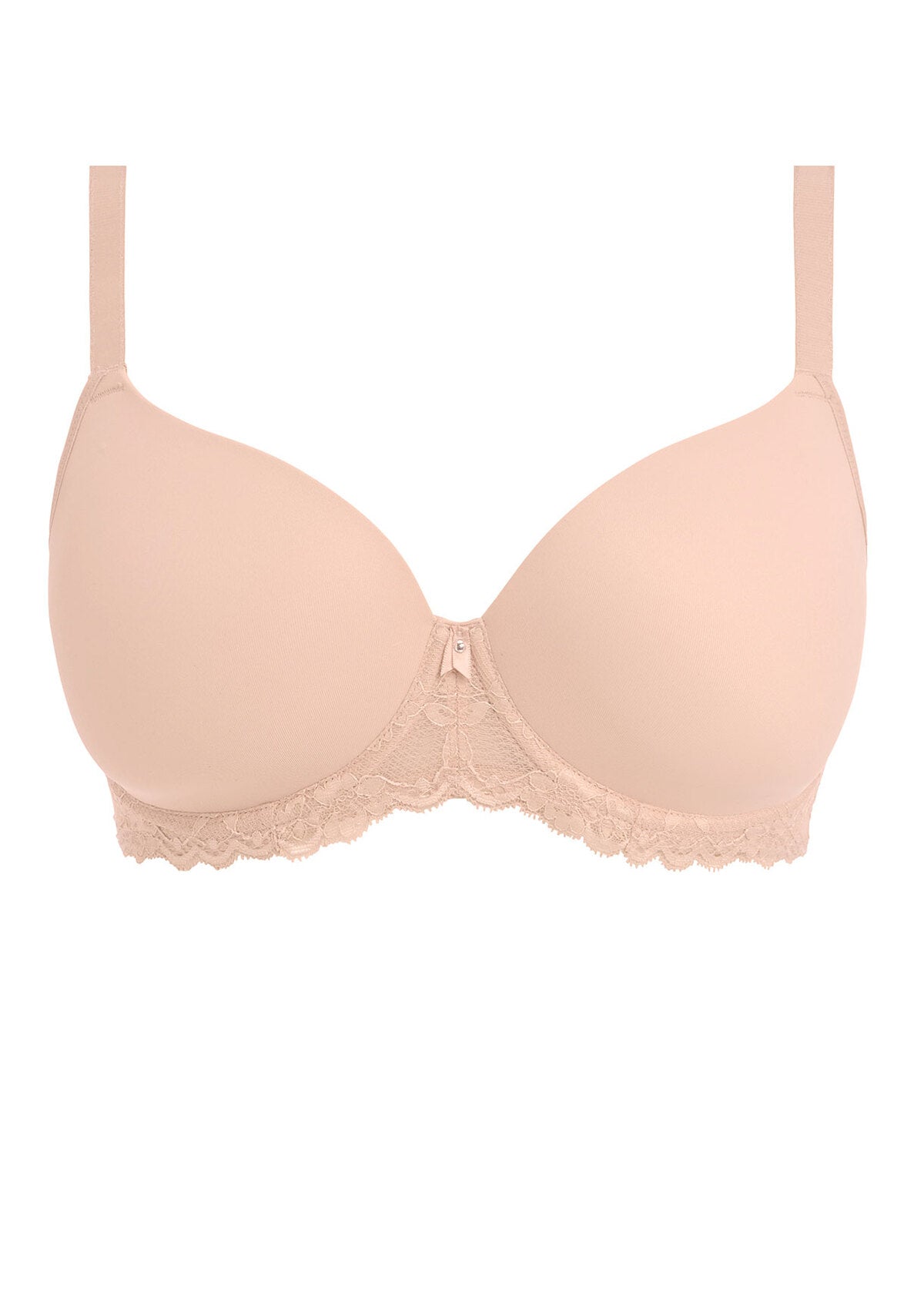 Freya Offbeat Demi Plunge Moulded T-Shirt Bra - Natural Beige