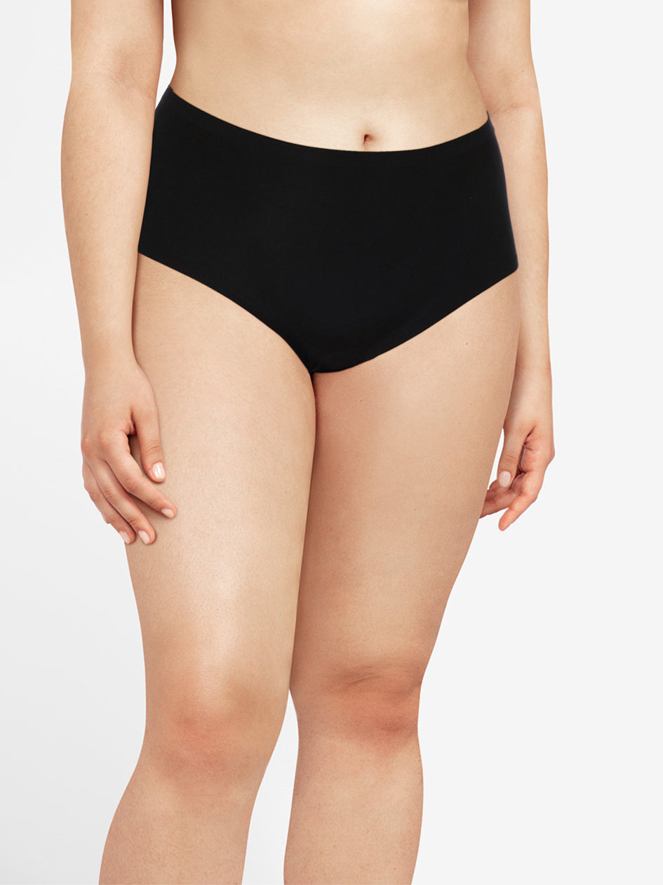 Chantelle Soft Stretch High Waisted Brief Plus Size - Black
