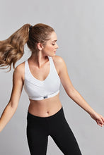 Load image into Gallery viewer, Royce Impact Free Adjustable Fit Sports Bra - White
