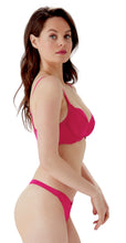 Load image into Gallery viewer, Gossard Superboost Lace Non-Padded Plunge Bra - Vivacious Pink
