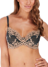 Load image into Gallery viewer, Wacoal Embrace Lace Underwired Bra - Ebony / Shifting Sand
