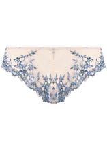 Load image into Gallery viewer, Wacoal Embrace Lace Tanga - Pastel Parchment / Blue Multi
