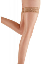 Load image into Gallery viewer, Pretty Polly Nylons 10 Denier Gloss Lace Top Hold Ups - PNAF85
