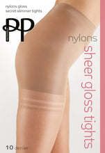 Load image into Gallery viewer, Pretty Polly NYLONS 10 DENIER GLOSS SECRET SLIMMER TIGHTS - PNAPA9
