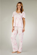 Load image into Gallery viewer, Slenderella Large Pastel Print Tailored Pyjama - PJ3124
